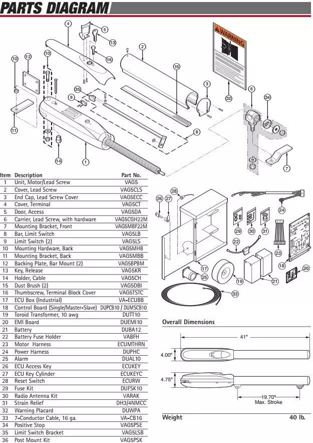 Viking G-5 Door, Access – VAG5DA