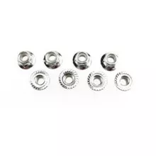 VKAR NT105 5MM FLANGED NYLOK NUT (10 PACK)(BLK)