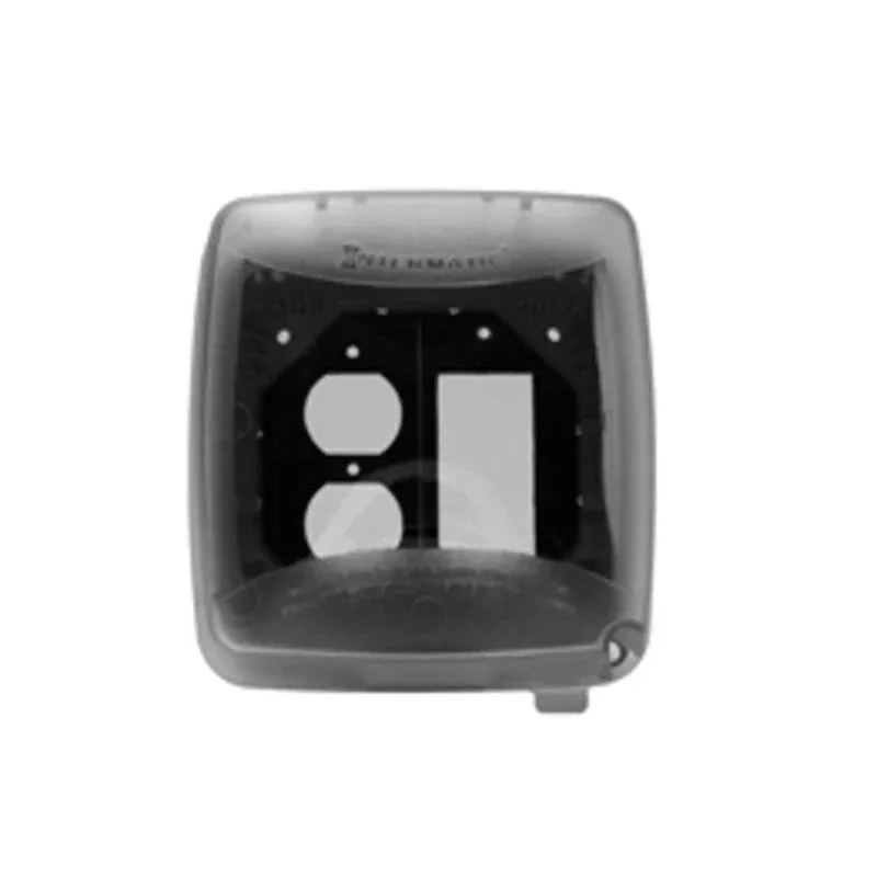 Weatherproof In-Use Cover, 2 Gang, Multiple Insert Type, 2-1/4" Deep, Non-Metallic By Intermatic WP1220C