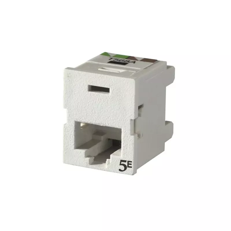 White Category 5e Snap in Connector, TracJack By Ortronics TJ5E00-88