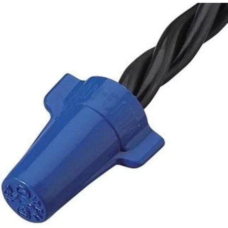 Wing-Nut Wire Connector, Model 454 Blue, 100/Bag By Ideal 30-654