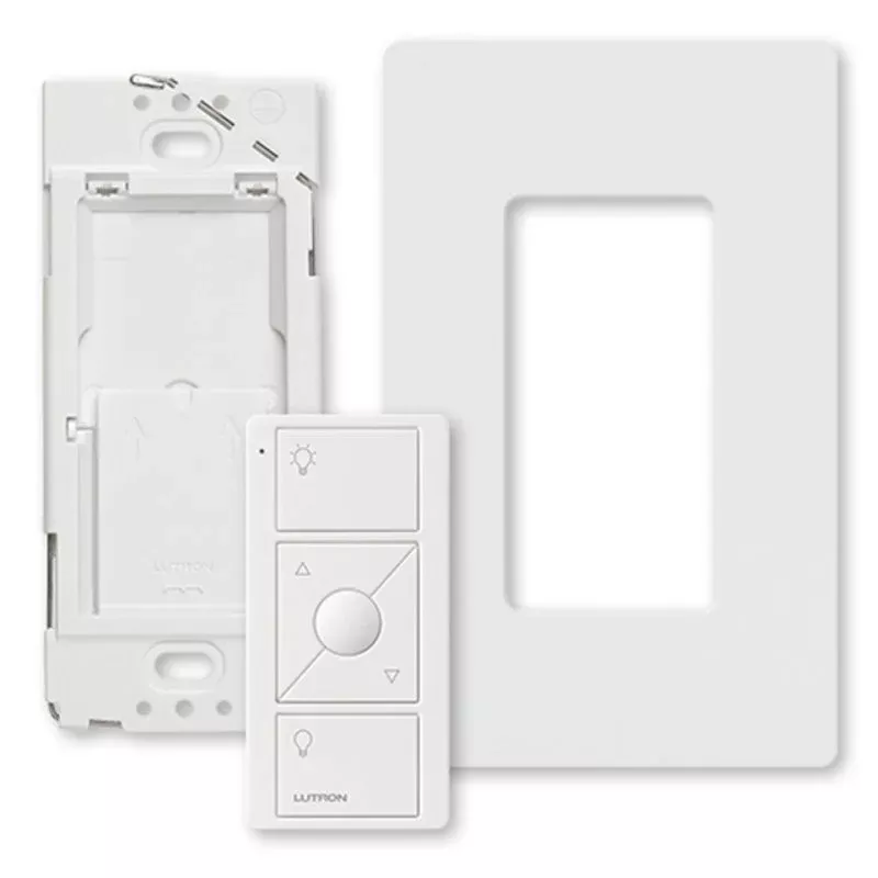 Wireless Pico Smart Remote Wall-Mount Kit, White By Lutron PJ2-WALL-WH-L01