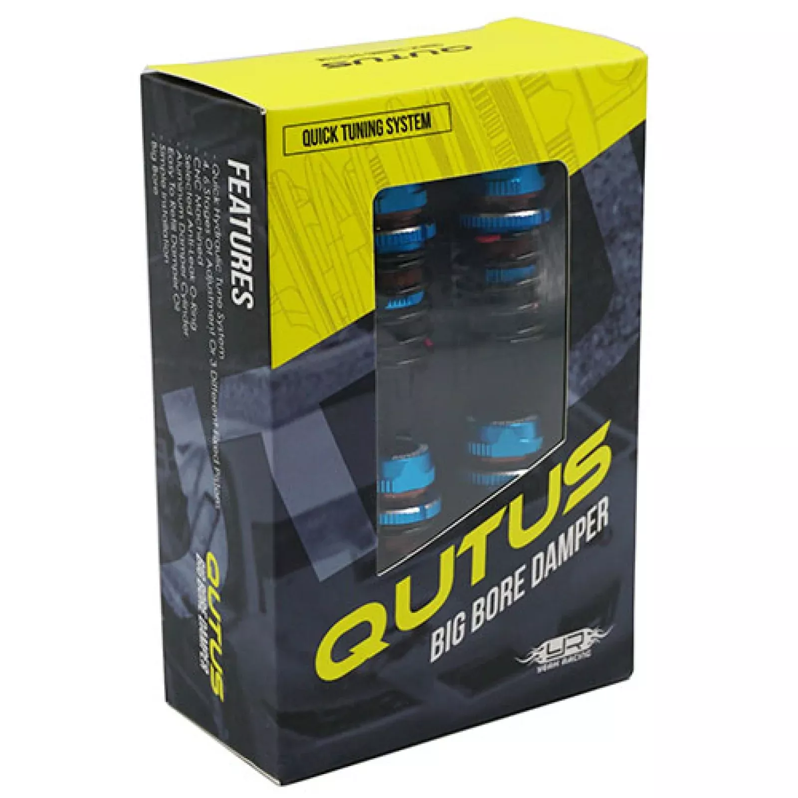 Yeah Racing 2050BU QUTUS Challenger 50mm Damper Set for 1/10