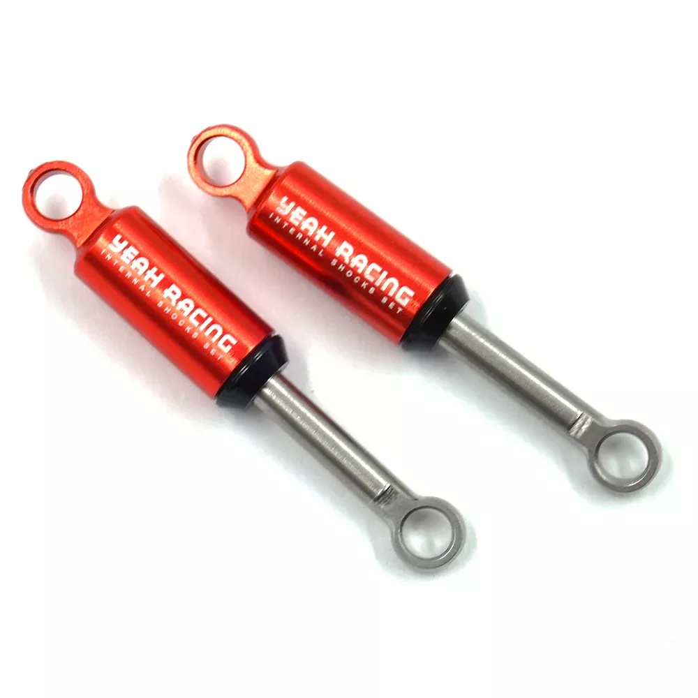 Yeah Racing AXSC-063RD ALUMINUM INTERNAL SPRING SHOCKS V2 2PCS FOR AXIAL SCX24