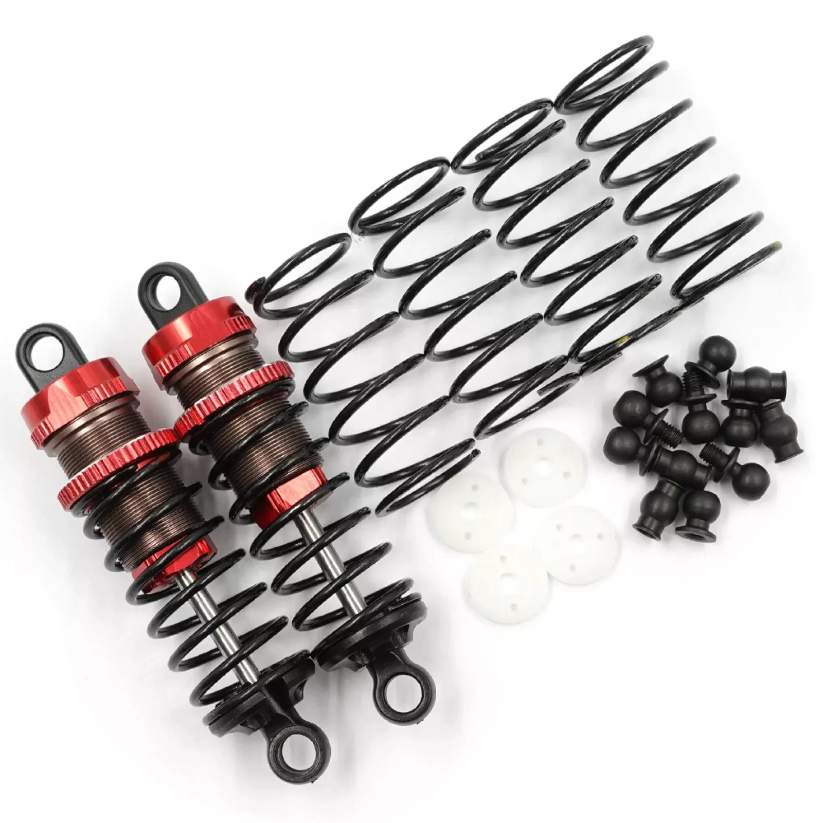 YEAH RACING BBG-0065RD ALUMINUM BIG BORE GO 65MM DAMPER SET 2PCS