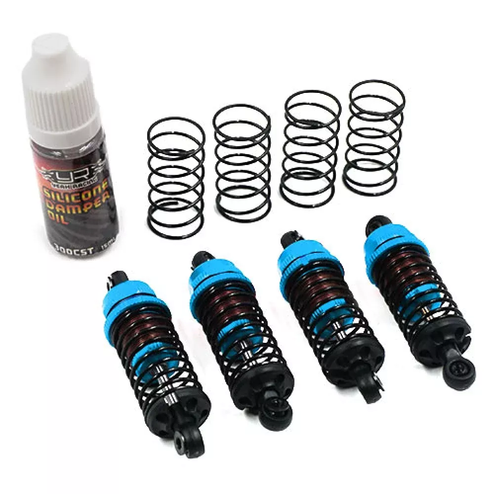 Yeah Racing DBB-1055BU QUTUS SLIDER 55MM DAMPER SET FOR 1/10 RC DRIFT CAR BLUE
