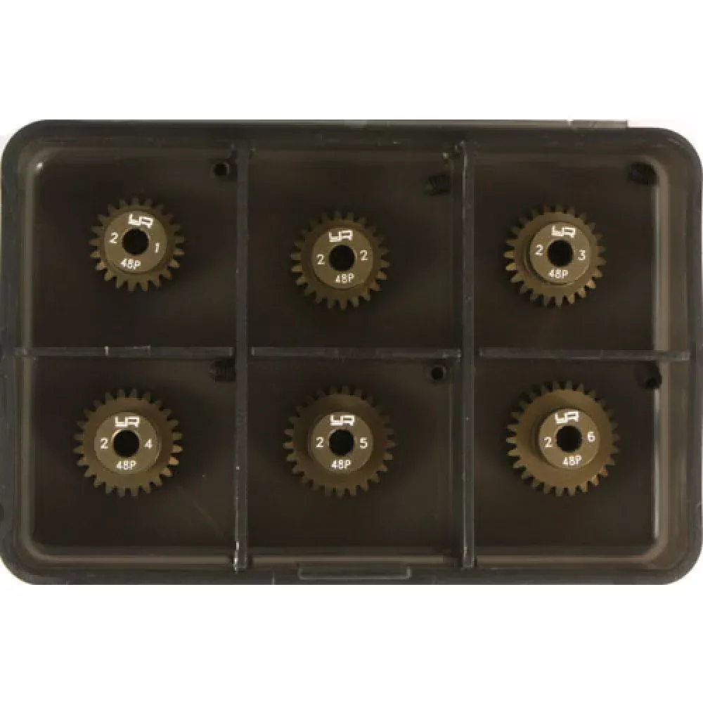 Yeah Racing MG-48027-032 Pinion Gear Super Hard Combo set (48P 27T-32T 6pcs )