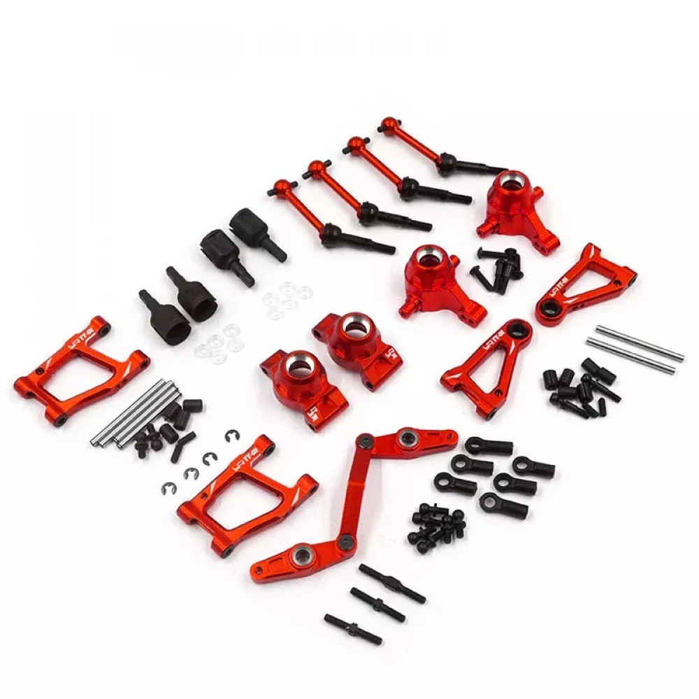 Yeah Racing TATT-S06RD RAPID PERFORMANCE ESSENTIAL UPGRADE KIT RED FOR TAMIYA TT01 TT01E