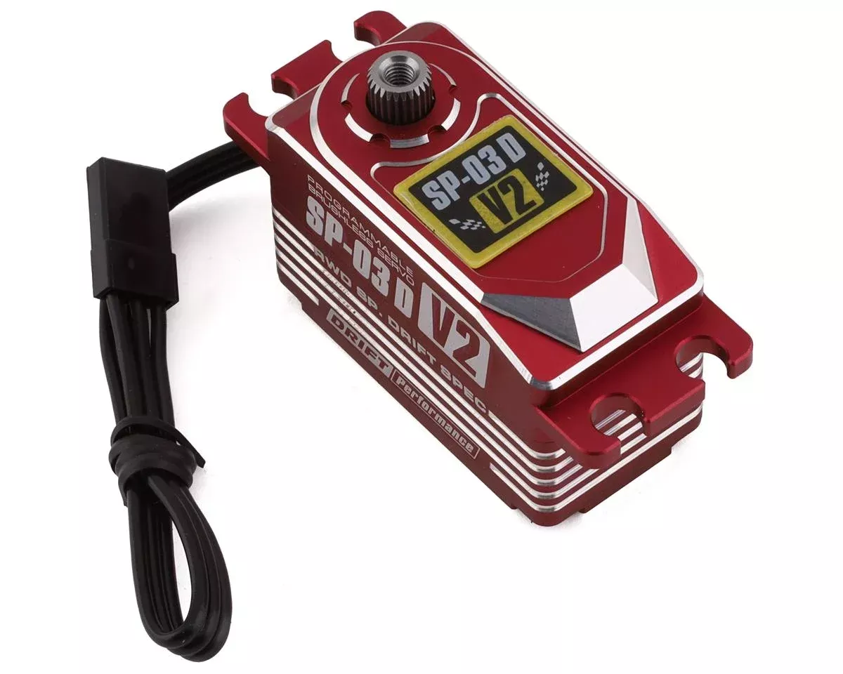 YokomoYOKSP-03DV2RA SP-03 D V2 Programable Brushless Drift Servo (Red) (High Voltage)