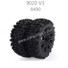 ZD Racing Pre-Glued 1:8 Buggy Tires (2pcs)